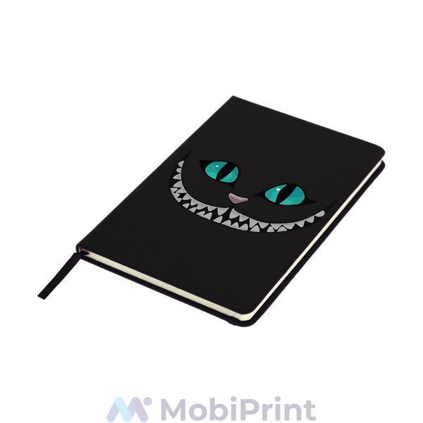 Блокнот софт тач в лінію А5 96 арк. Чеширський Кіт (Cheshire Cat Disney) 92288-3437-BK фото