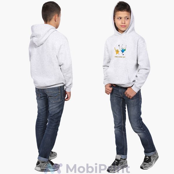 Худи детский Финн и Джейк пес (Finn & Jake the dog) 9298-1580-LG фото