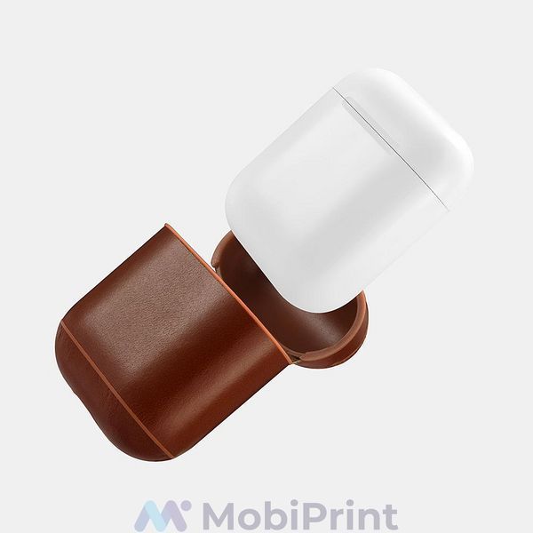 Шкіряний чохол для навушників AirPods iCarer Vintage (Ейрподс) 4259-1 фото