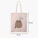 Еко сумка Кіт Пушин (Pusheen Cat) бежева канвас з принтом 9227-2853-WT фото 2