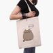 Еко сумка Кіт Пушин (Pusheen Cat) бежева канвас з принтом 9227-2853-WT фото 6