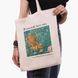 Еко сумка Кіт Вінсент Ван Гог (Vincent van Gogh Cat) бежева канвас з принтом 9227-2963-WT фото 1