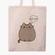 Еко сумка Кіт Пушин (Pusheen Cat) бежева канвас з принтом 9227-2853-WT фото 3