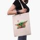 Еко сумка Грогу Бейбі Йода (Grogu Baby Yoda The Mandalorian) бежева канвас з принтом 9227-3522-WT фото 6