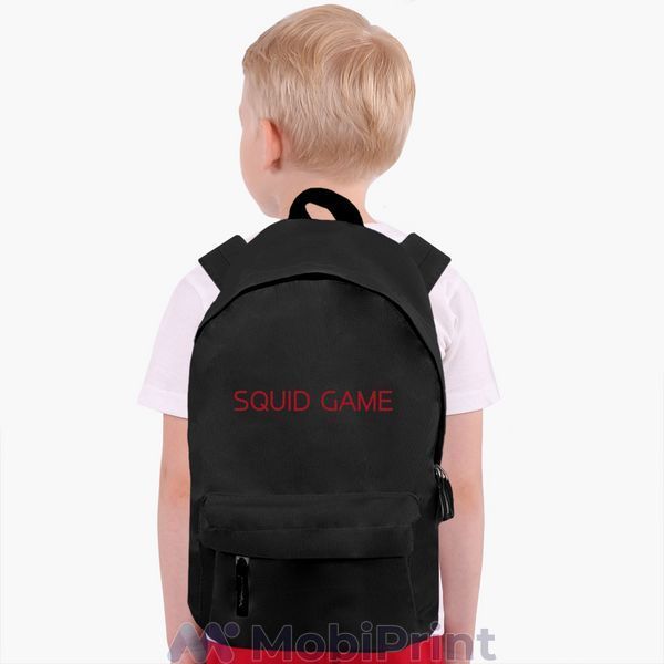 Дитячий рюкзак Гра в кальмара (Squid Game) Чорний 9263-3363-BK фото