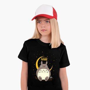 Детская футболка Мой сосед Тоторо (My Neighbor Totoro), цветная футболка с принтом 25186-2657-BK фото
