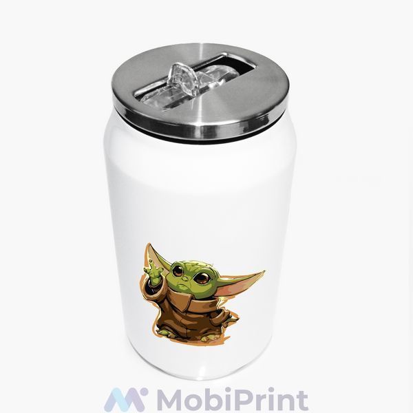 Термокружка Грогу Бейбі Йоду (Grogu Baby Yoda The Mandalorian) термобанка 31091-3520-350 фото