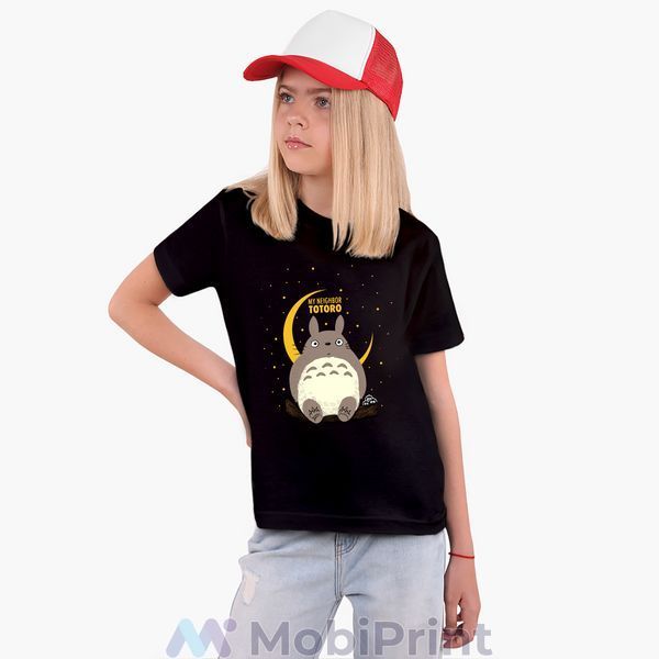 Детская футболка Мой сосед Тоторо (My Neighbor Totoro), цветная футболка с принтом 25186-2657-BK фото