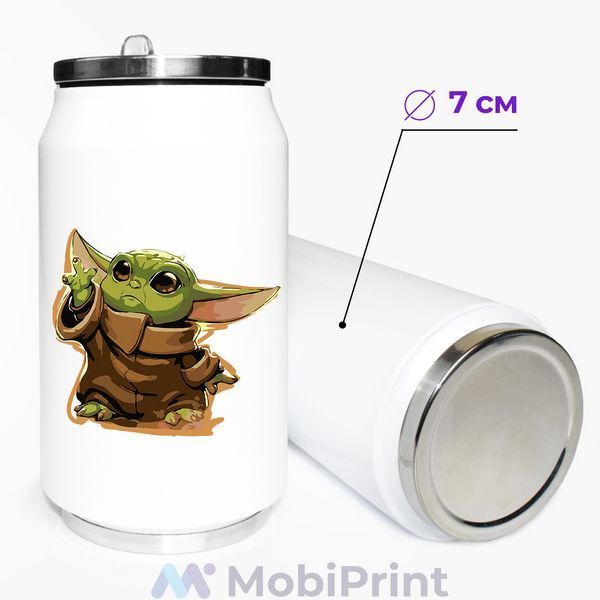 Термокружка Грогу Бейбі Йоду (Grogu Baby Yoda The Mandalorian) термобанка 31091-3520-350 фото
