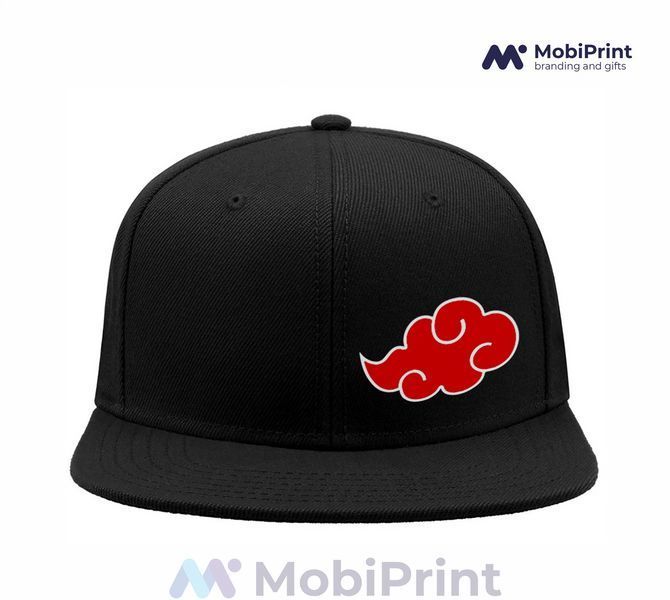 Кепка Snapback Чорна Хмара Акацукі Наруто (Akatsuki Naruto) 9276-3044 фото