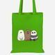 Еко-сумка шопер Lite Три ведмеді (We Bare bears) Салатовий 92102-1774-LM фото