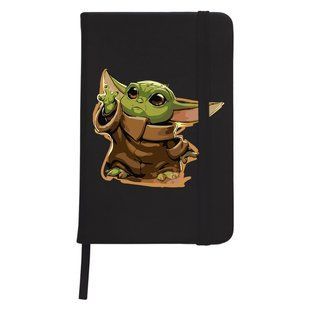 Блокнот софт тач в лінію А5 96 арк. Грогу Йода(Grogu Baby Yoda) 92288-3520-BK фото