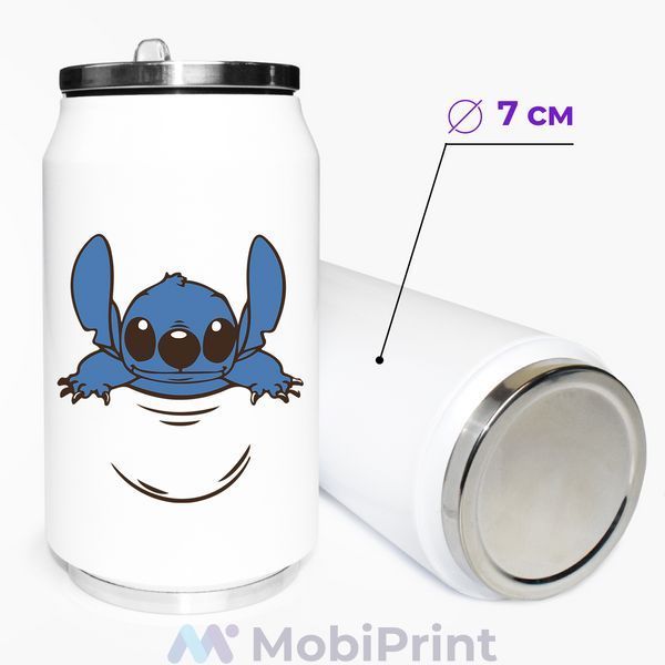 Термокружка Стич (Lilo & Stitch) термобанка из нержавеющей стали с принтом 31091-3438-350 фото