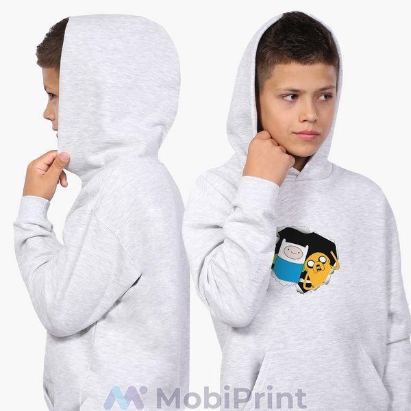 Худі дитячий Фін і Джейк пес (Finn & Jake the dog) 9298-1581-LG фото