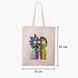 Еко сумка Рік Санчез Рік і Морті бежева канвас з принтом 9227-2940-WT фото 2