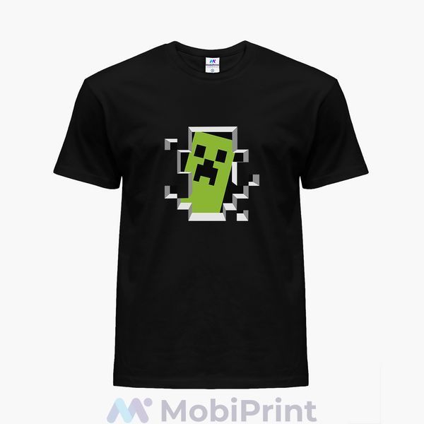 Детская футболка Minecraft, цветная футболка с принтом 25186-1709-BK фото