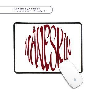 Коврик для мышки с оверлоком Монескин лого круг(Maneskin logo) 5962-3516-XL фото