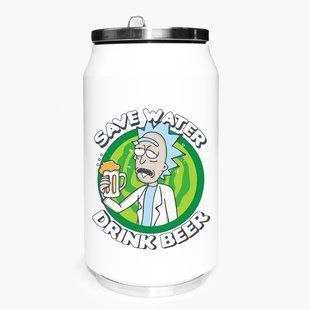 Термокружка Рік і Морті (Rick and Morty) термобанка з нержавіючої сталі з принтом 31091-3445-350 фото
