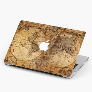 Чохол пластиковий для Apple Mackbook Air/Pro Старовинна карта світу (Vintage world map) 3365-2375 фото