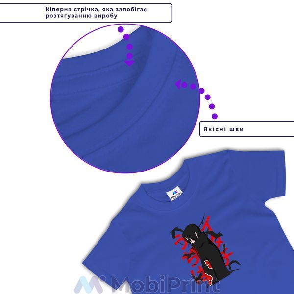 Дитяча футболка з принтом Ітачі Учіха (Itachi Uchiha) 25186-2817-BL фото