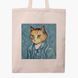 Еко сумка Кіт Вінсент Ван Гог (Vincent van Gogh Cat) бежева канвас з принтом 9227-2959-WT фото 3