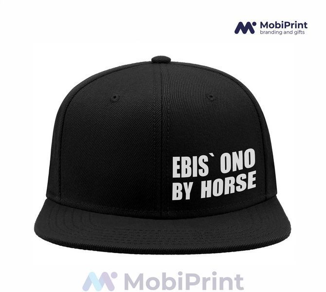 Кепка Snapback Чорна Ebis` ono by horse 9276-4103 фото