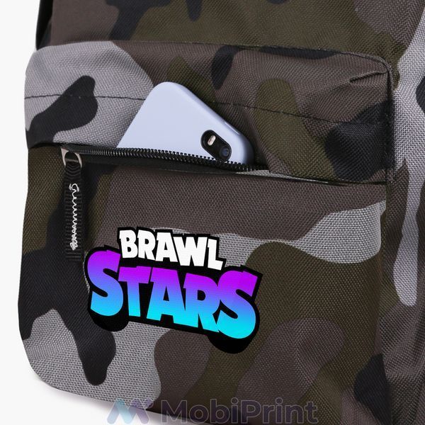 Детский рюкзак Леон Акула Бравл Старс (Leon Shark Brawl Stars) Камуфляж 9263-1016-CG фото