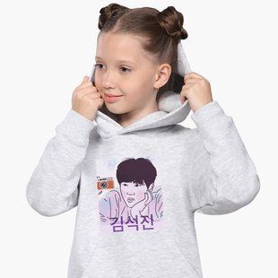 Худи детский Ким Сокчин БТС ( Kim Seok Jin BTS) 9298-3259-LG фото