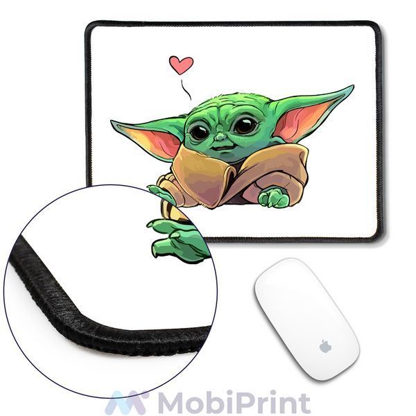 Коврик для мышки с оверлоком Грогу Йода лайк(Grogu Baby Yoda) 5962-3522-XL фото