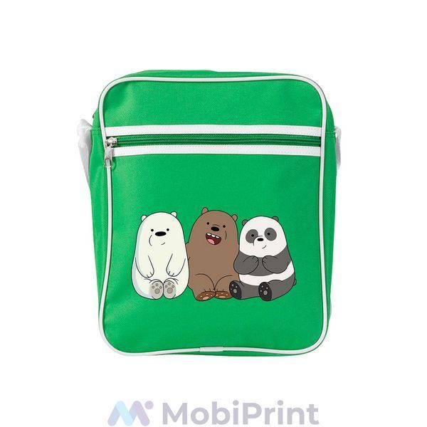 Сумка-мессенджер с принтом Три медведя (We Bare bears) 92289-1774-KG фото