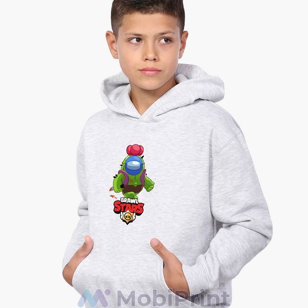 Худі дитячий Спайк Бравл Старс з Амонг Ас (Spike Brawl Stars with mask Among As) 9298-2599-LG фото