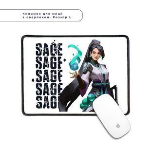 Килимок для миші з оверлоком Валорант Сейдж(Valorant Sage) L 5962-3541-XL фото