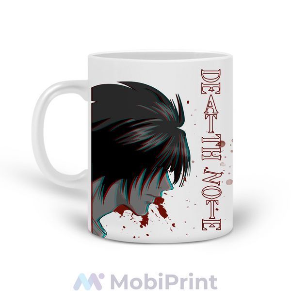 Кружка белая Эл Лоулайт Тетрадь смерти ( L Death Note) 20259-2824 фото