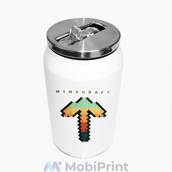 Термокружка Майнкрафт (Minecraft) термобанка з нержавіючої сталі з принтом 31091-1169-350 фото