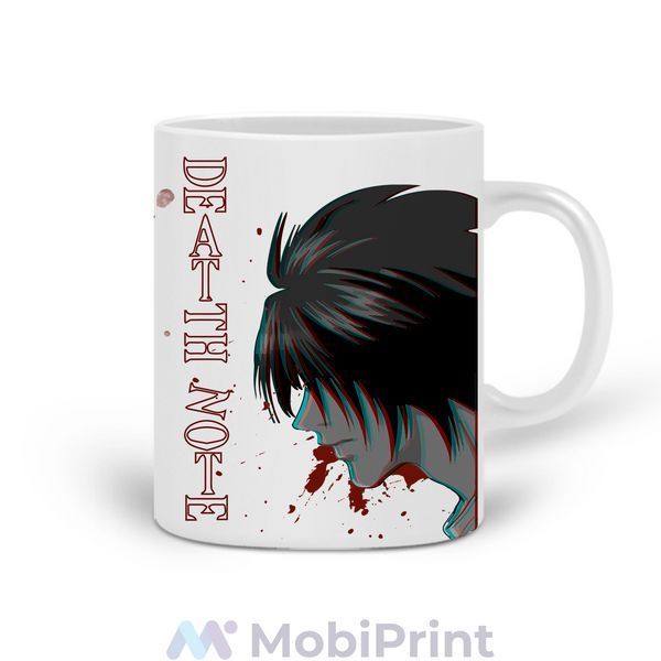 Кружка белая Эл Лоулайт Тетрадь смерти ( L Death Note) 20259-2824 фото