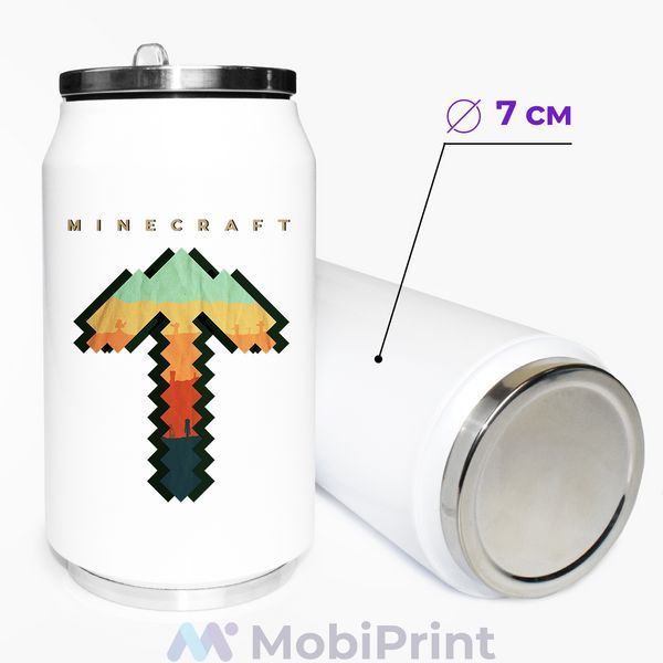 Термокружка Майнкрафт (Minecraft) термобанка з нержавіючої сталі з принтом 31091-1169-350 фото