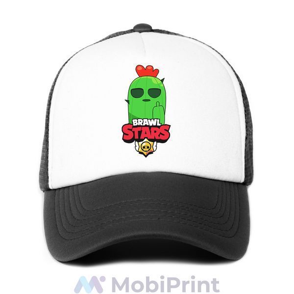 Кепка Тракер бейсболка детская Спайк Бравл Старс (Spike Brawl Stars) 33404-1013-BK фото