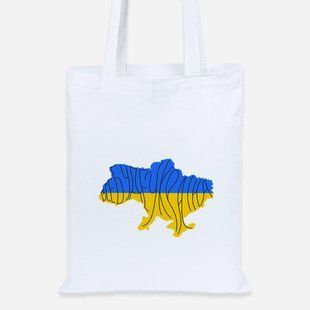 Еко-сумка шопер Lite Все буде Україна Білий 92102-3771 фото