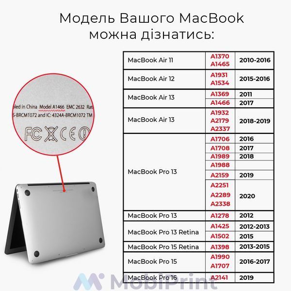 Чохол пластиковий для Apple Mackbook Air/Pro Леопард (Leopard) 3365-1762 фото