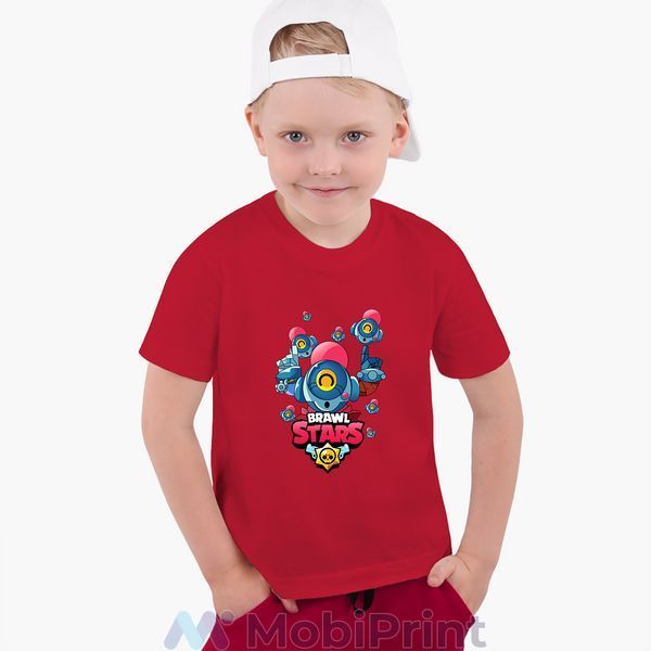 Дитяча футболка з принтом (Brawl Stars) Бравл старс 25186-1704-RD фото