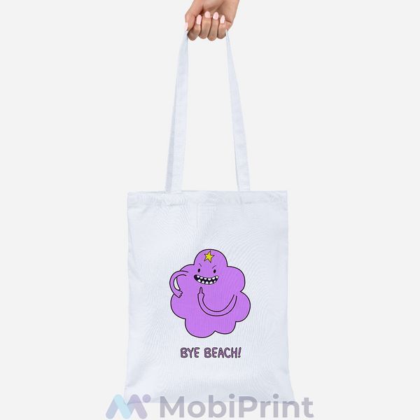 Еко-сумка шопер Lite Принцеса Пухирка (Lumpy Space Princess) Білий 92102-1578 фото