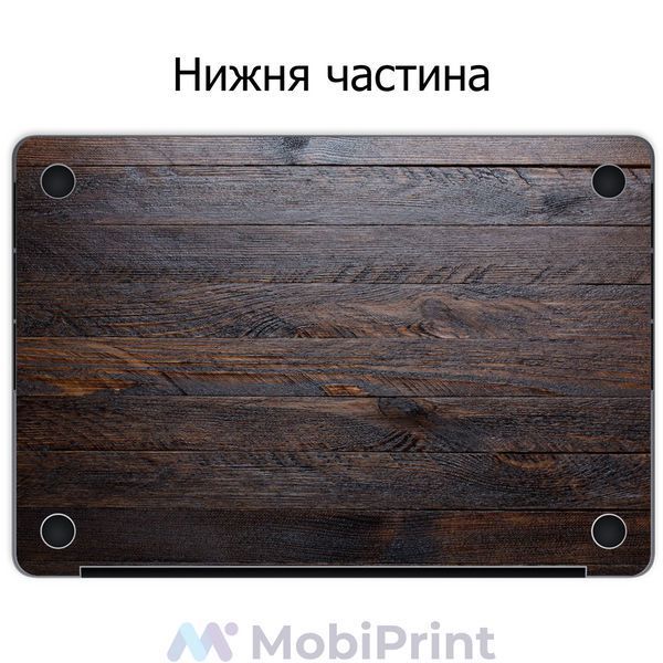 Комплект захисних наклейок для Apple MacBook Pro / Air/Pro Дерево (Wood) 1234-1939 фото