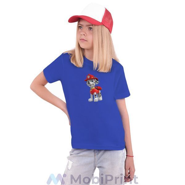 Дитяча футболка з принтом Маршал 25186-3912-BL фото