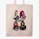 Эко сумка Блэк Пинк (BlackPink) бежевая канвас с принтом 9227-1341-WT фото 3